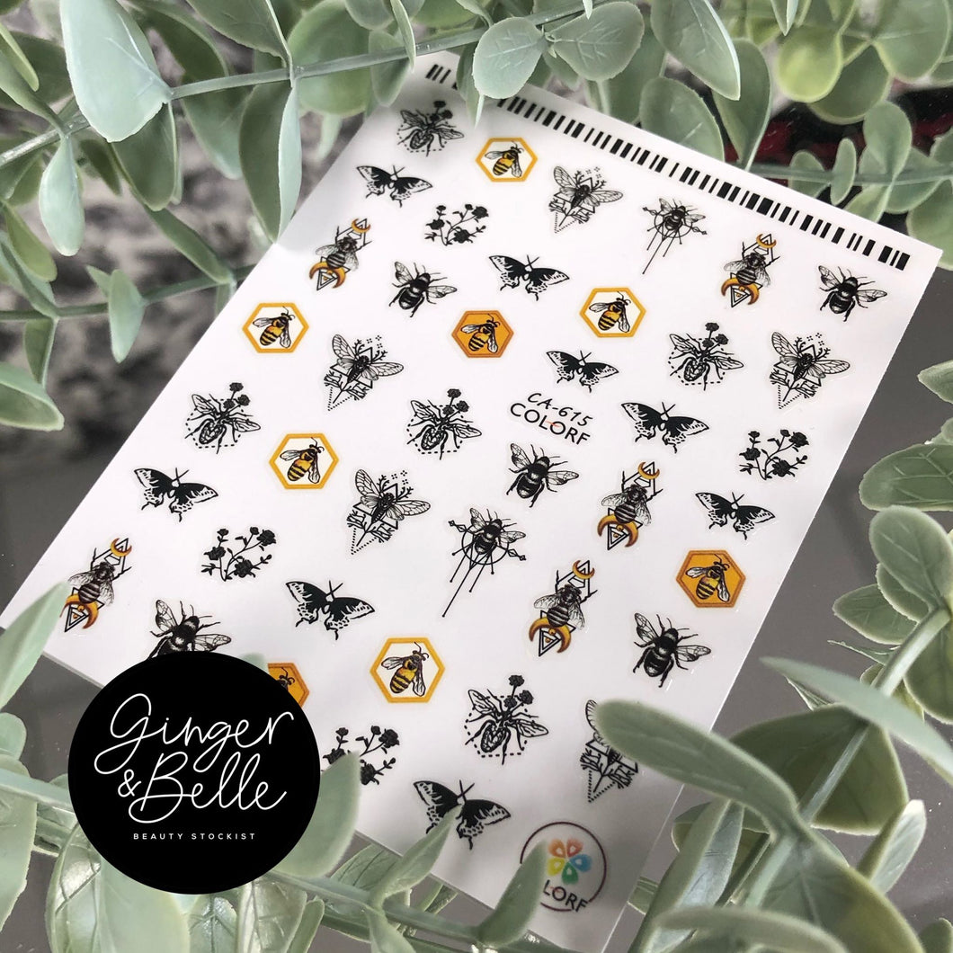 BEE PASSIONATE! Nail Art Stickers