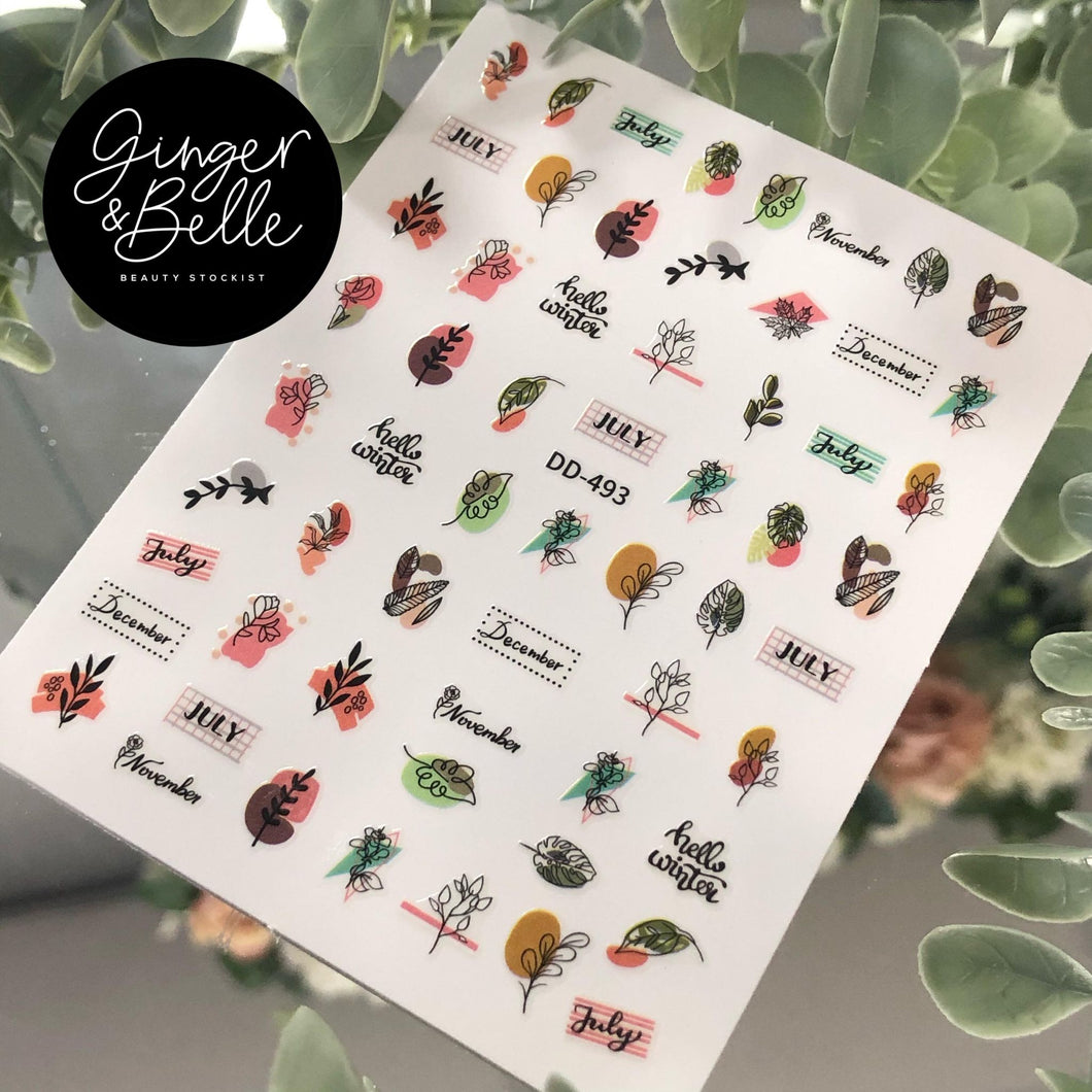 A MONTH IN ABSTRACT! Nail Art Stickers