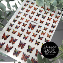 Load image into Gallery viewer, LV BUTTERFLIES! Nail Art Stickers
