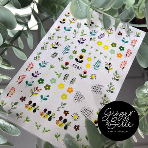 NORDIC FLORALS! Nail Art Stickers