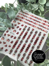 Load image into Gallery viewer, TWEED TEXTURES! Nail Art Stickers
