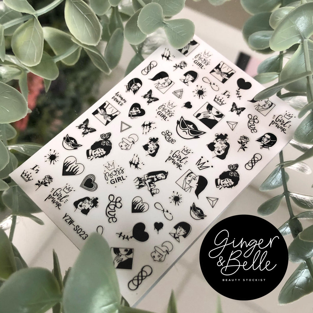 INDEPENDENT WOMAN! Nail Art Stickers