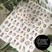 Load image into Gallery viewer, SHE BLOSSOMED! Nail Art Stickers
