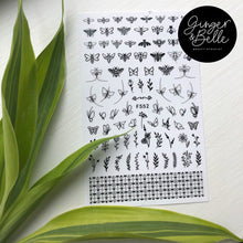 Load image into Gallery viewer, BEE HAPPY! Nail Art Stickers
