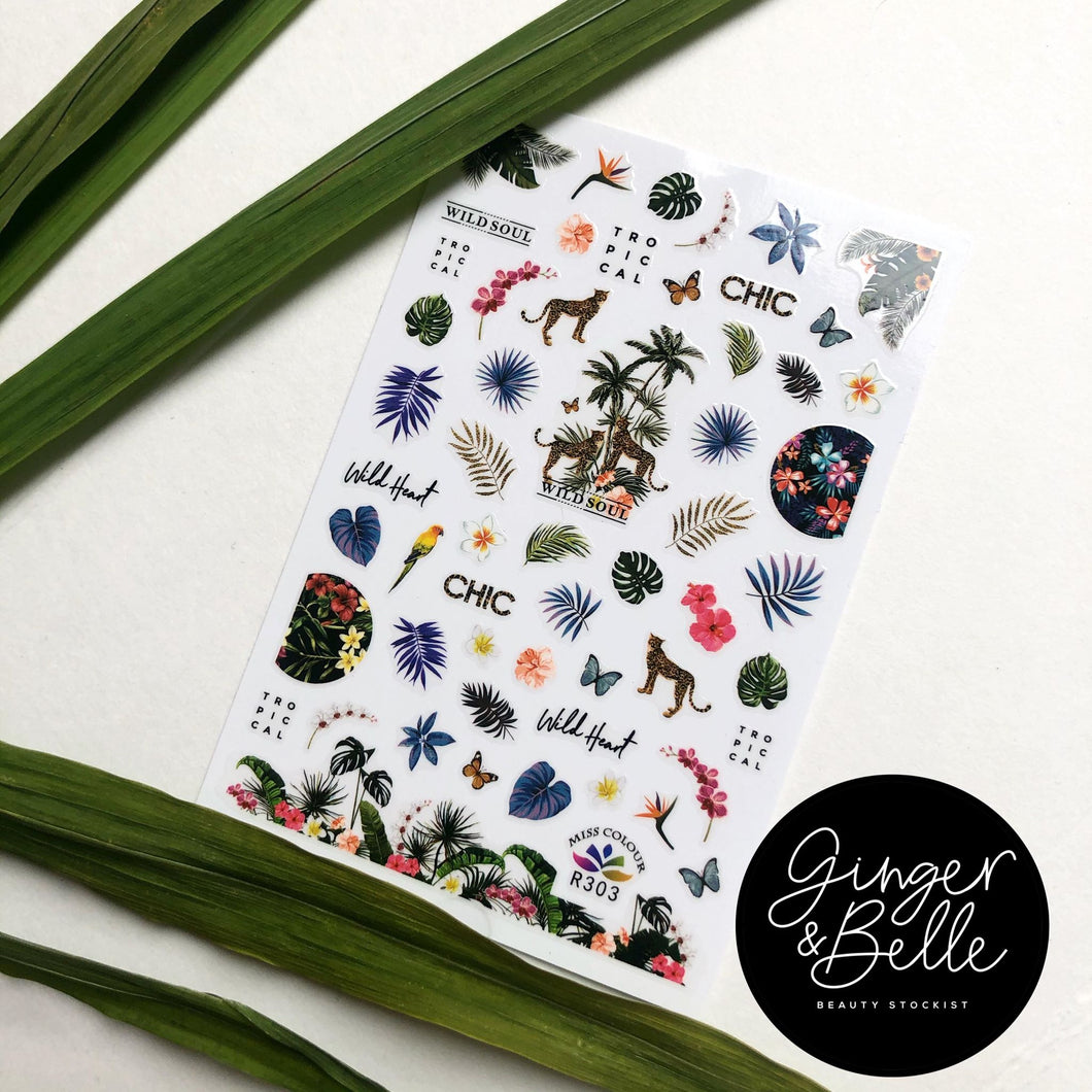 TROPICAL CHIC! Nail Art Stickers