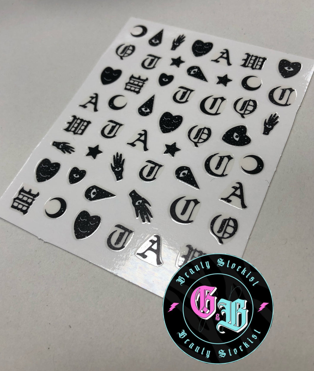 MOON, STARS & HEARTS! Nail Art Stickers