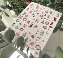 Load image into Gallery viewer, SEASONS GREETINGS! Nail Art Stickers
