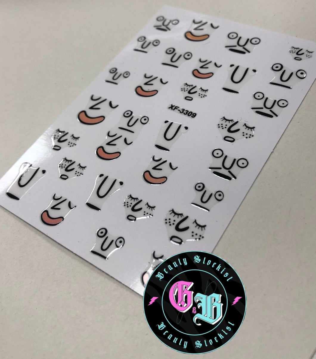 ALL THE EMOTIONS! Nail Art Stickers